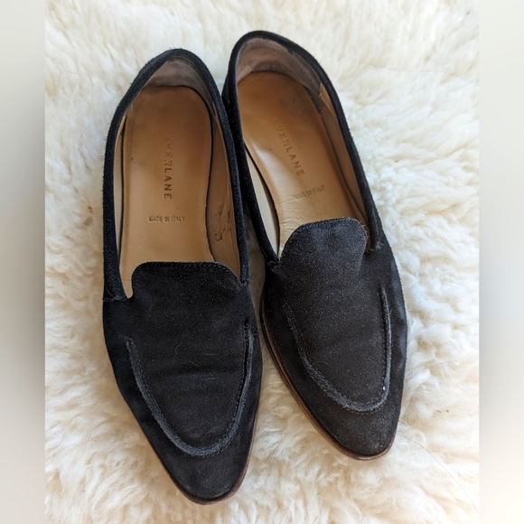 Everlane Black Suade Loafer size 8.5 - Picture 2 of 3